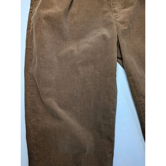 Vtg Polo Ralph Lauren Pants Mens 38x29 -Hemmed- Dark Brown Corduroy Trousers 90s - Picture 5 of 16
